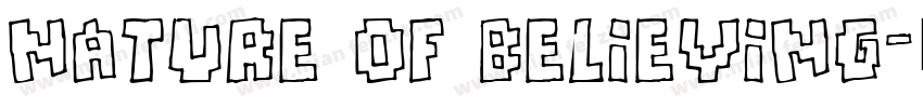 Nature of Believing字体转换